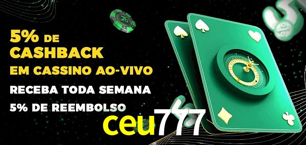 Promoções do cassino ao Vivo ceu777
